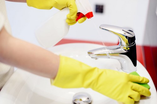 Professional carpet cleaning equipment in a Wandsworth business setting